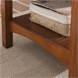 Pemberly Row Wood Coffee Table with Two-Drawer Storage in Russet Finish