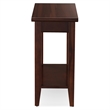 Pemberly Row Solid Wood Rectangular End Table in Chocolate Cherry