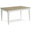 Pemberly Row Extendable Wood Dining Table in Natural and Paperwhite