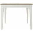 Pemberly Row Extendable Wood Dining Table in Natural and Paperwhite