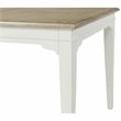 Pemberly Row Extendable Wood Dining Table in Natural and Paperwhite