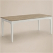 Pemberly Row Extendable Wood Dining Table in Natural and Paperwhite