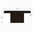 Pemberly Row Console Table in Solid Mango Wood with Barista Brown Finish