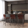 Pemberly Row Bromley Iron and Leather 24.5