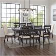 Pemberly Row 9-Piece Wood Dining Set in Slate and Cream
