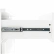 Pemberly Row Modular White Sideboard with Adjustable Shelves and Drawers