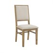 Pemberly Row 2 Piece Upholstered Back Chair Set in Rustic Brown