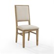 Pemberly Row 2 Piece Upholstered Back Chair Set in Rustic Brown