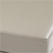 Pemberly Row Ottoman Modular Component with Chrome Base in Smoke Gray