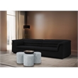 Pemberly Row 4-Piece Modular Iron Coffee Table in White Terrazzo Finish