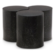 Pemberly Row 3-Piece Modular Iron Coffee Table in Black Terrazzo Finish