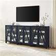 Pemberly Row 3-Piece Media Storage Cabinet Set in Navy