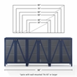 Pemberly Row 3-Piece Media Storage Cabinet Set in Navy
