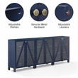 Pemberly Row 3-Piece Media Storage Cabinet Set in Navy