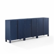 Pemberly Row 3-Piece Media Storage Cabinet Set in Navy