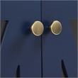 Pemberly Row 3-Piece Media Storage Cabinet Set in Navy