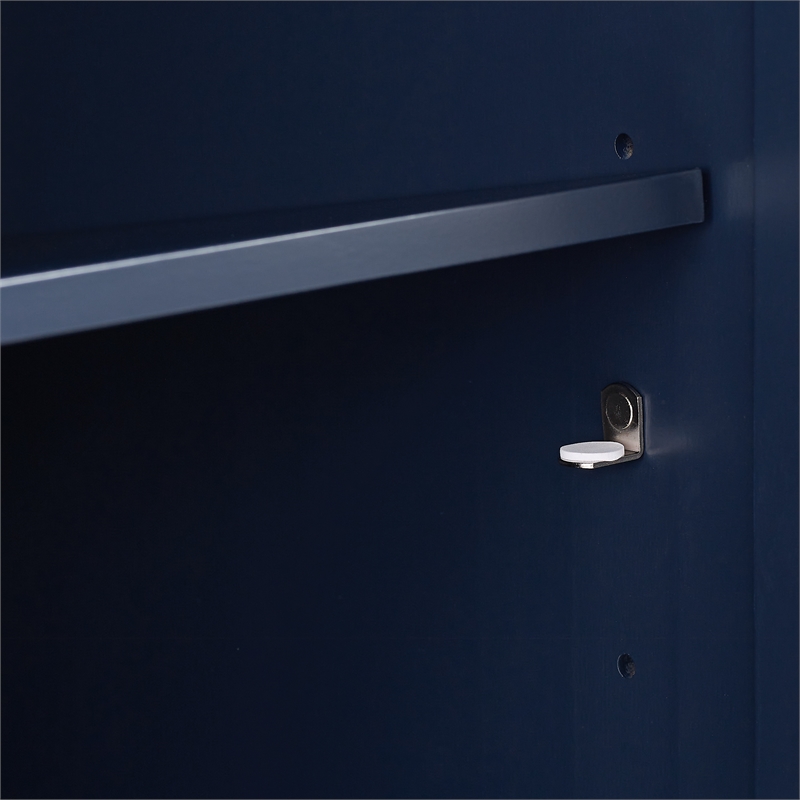 Pemberly Row 3-Piece Media Storage Cabinet Set in Navy
