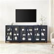 Pemberly Row 3-Piece Media Storage Cabinet Set in Navy