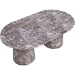 Pemberly Row 78 in Brown Marble Finish Indoor/Outdoor Concrete Dining Table