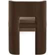 Pemberly Row Brown Velvet Performance Fabric Dining Chair (Set of 2)