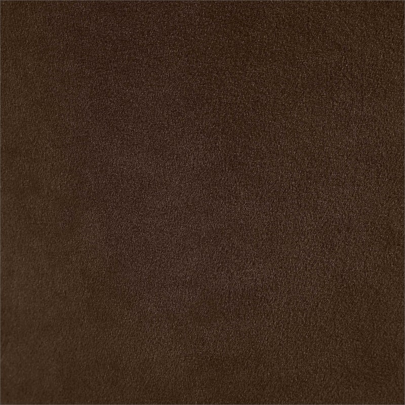 Pemberly Row Brown Velvet Performance Fabric Dining Chair (Set of 2)