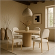 Pemberly Row Cream Velvet Upholstered Dining Chair (Set of 2)