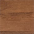 Pemberly Row Mango Wood Console Table with Adjustable Foot Pads in Walnut