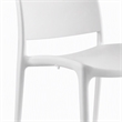 Pemberly Row Polypropylene Plastic Dining Side Chair in White (Set of 2)