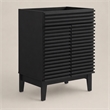Pemberly Row Modern Wood Bathroom Vanity Cabinet with Soft-Close Doors