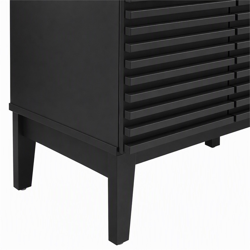 Pemberly Row Modern Wood Bathroom Vanity Cabinet with Soft-Close Doors