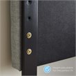 Pemberly Row Full/Queen Channel Tufted Velvet Headboard in White