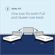 Pemberly Row Full/Queen Channel Tufted Velvet Headboard in White