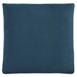 Pemberly Row Modern Fabric Ottoman in Azure with Linen Texture