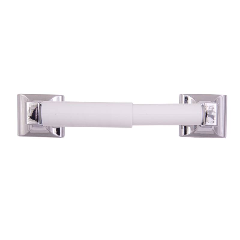 Pemberly Row Millbridge Metal Toilet Paper Holder in Polished Chrome