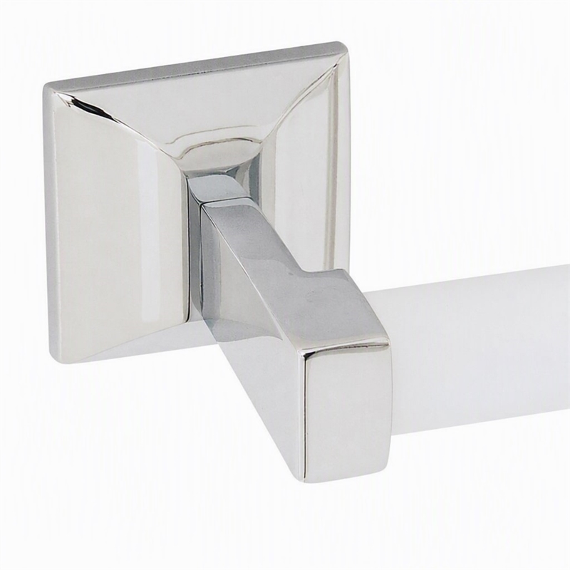 Pemberly Row Millbridge Metal Toilet Paper Holder in Polished Chrome