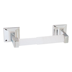 Pemberly Row Millbridge Metal Toilet Paper Holder in Polished Chrome