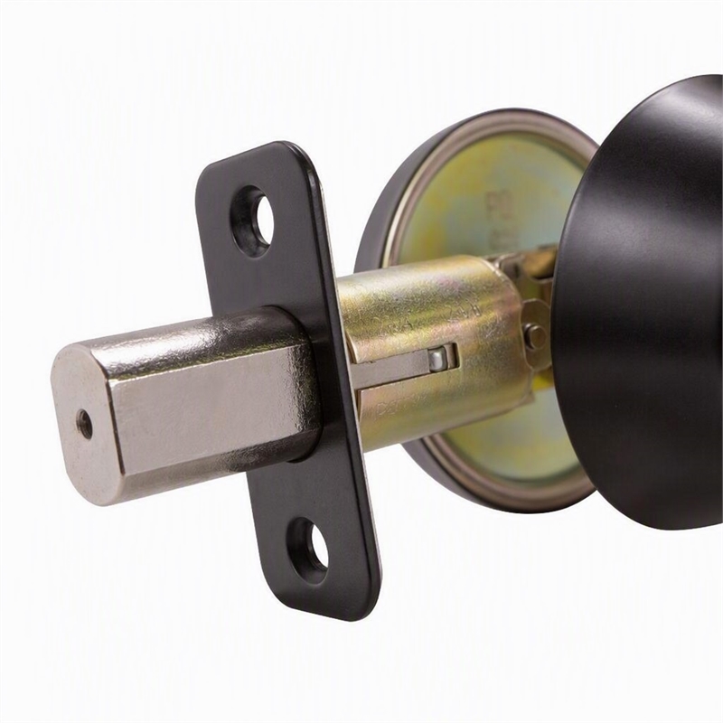Pemberly Row Single Cylinder Brass Deadbolt in Matte Black Finish