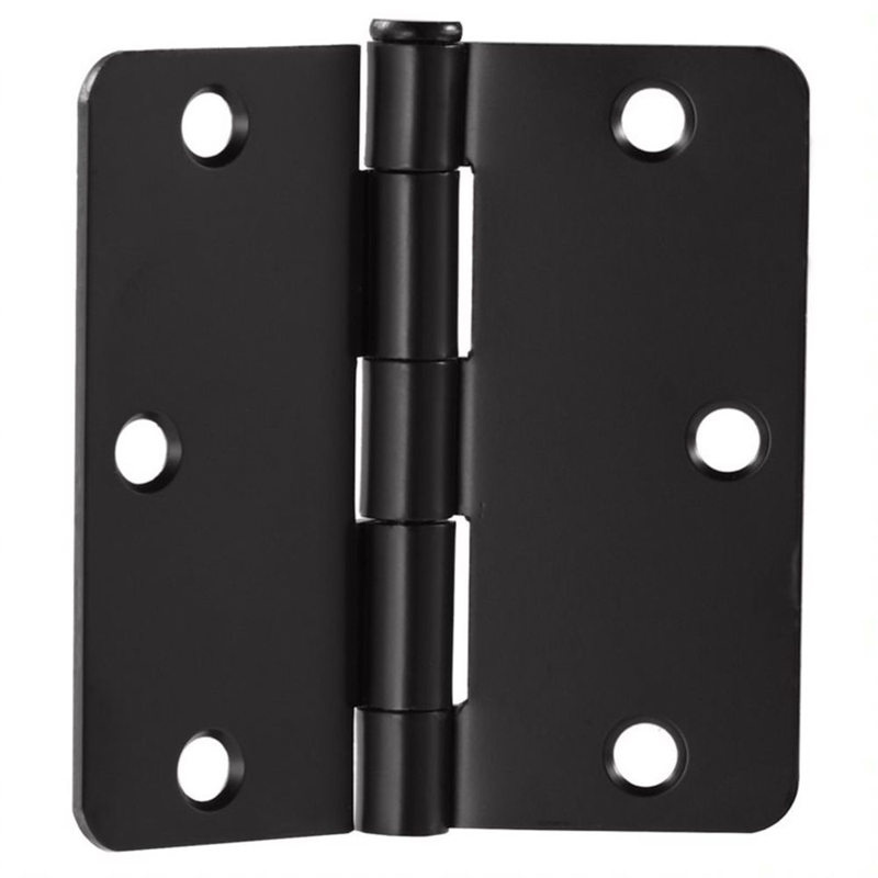 Pemberly Row Steel Door Hinges for Interior 3.5 x 3.5 in Matte Black Pack of 9
