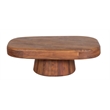Pemberly Row Ekta Solid Acacia Wood Coffee Table - Brown