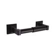 Pemberly Row Millbridge Metal Toilet Paper Holder in Matte Black