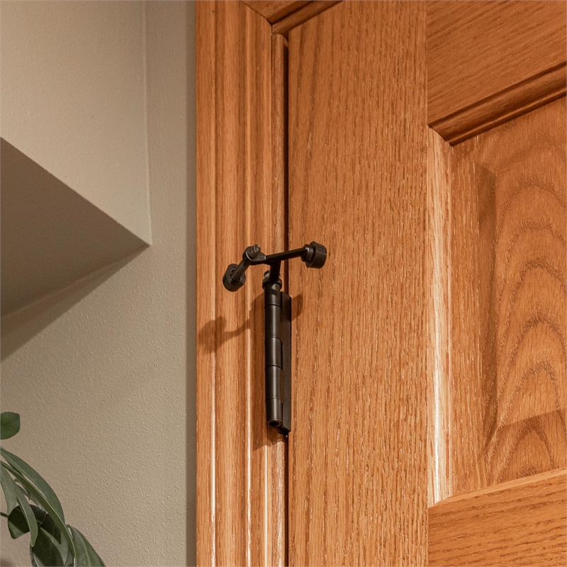 Pemberly Row Hinge Pin Metal Door Stops in Oil Rubbed Bronze 2.1 in 10 Pack