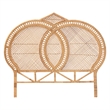 Pemberly Row Nerita Handwoven Rattan Honey Queen Headboard