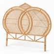 Pemberly Row Nerita Handwoven Rattan Honey Queen Headboard