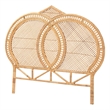 Pemberly Row Nerita Handwoven Rattan Honey Queen Headboard