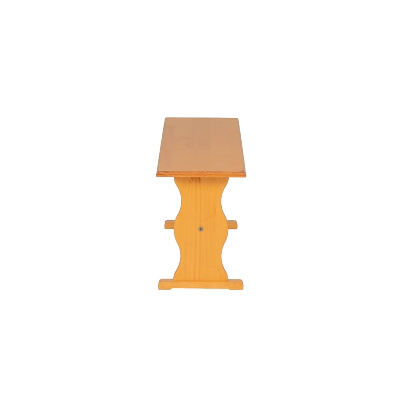 Pemberly Row Pine Wood Dining Bench in Honey Finish