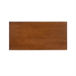 Pemberly Row Wood Coffee Table with Walnut Finish and Slatted Shelf
