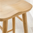 Pemberly Row Backless Wood Bar Stools Set of 2 in Oak