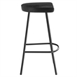 Pemberly Row Concord Backless Wood Counter Stools Set of 2 in Black