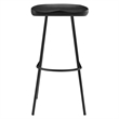 Pemberly Row Backless Wood Bar Stools Set of 2 in Black