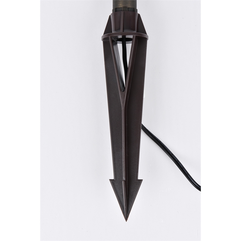 Pemberly Row Outdoor Spot Light 12V Cast Brass Dark Bronze 1.75